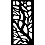 Designová kovová výplň, laserem vypálený vzor 1238, rozměr 1000x2000x2,5 mm, bez povrchové úpravy