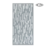 Designová výplň, laserem vypálený vzor 8312, AL plech rozměr 1000x2000x3,0mm, bez povrchové úpravy