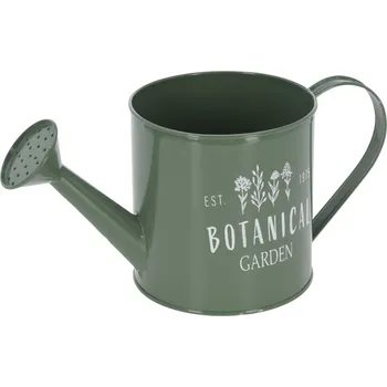 Květináč Konvička Botanica garden zelená 13x13x27,5 cm (133806 041 FZ1000600 konev zelená plech)