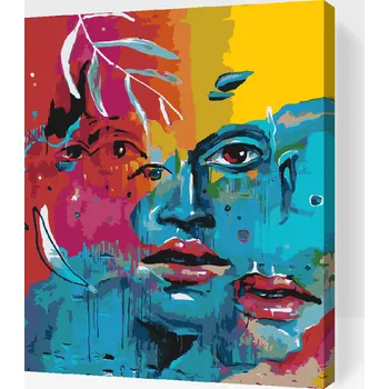 Malování podle čísel - Mezi 4 očima Velikost: 30x40cm, Rámování: Pouze srolované plátno