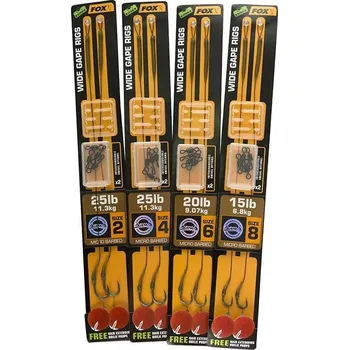 Rybářský háček FOX Wide gap rigs 25Lb/4