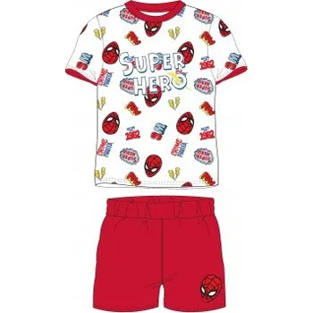 Chlapecké pyžamo E plus M - Chlapecké bavlněné letní pyžamo Spiderman MARVEL - červené 134