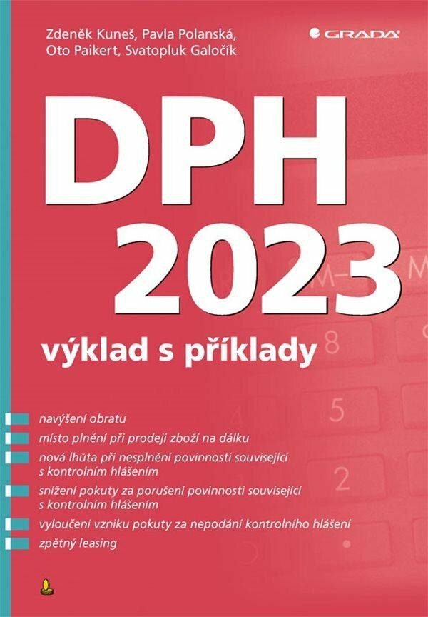 foto  DPH 2023: výklad s příklady - Zdeněk Kuneš a kol. (2023, brožovaná)