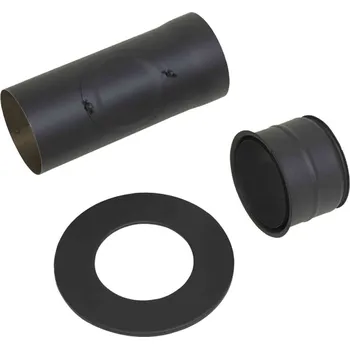 Kouřovod HARK kouřovod, zadní set STD, roura Ø 150/L 350/2 mm s čistícím otvorem, graphit