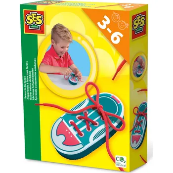 SES creative Nauč se zavázat tkaničku Výuková hračka SES creative Nauč se zavázat tkaničku