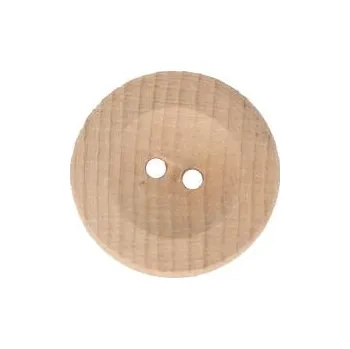 Knoflík Knoflík dřevěný vel. 44 - průměr 27,9 mm, barva Přírodní