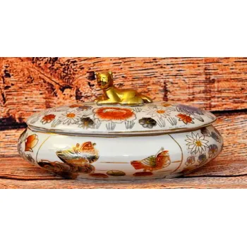 Dóza na potraviny Starožitná čínská dóza s poklopem