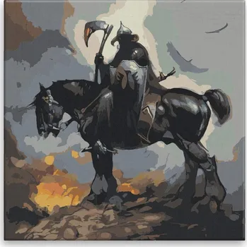 Malování podle čísel - Obchodník se smrtí - 40x40 cm, bez dřevěného rámu - CZ výroba