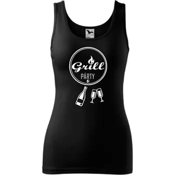 trend-design.cz Dámské tílko grill párty Barva textilu: Černá, Velikost oblečení: XS