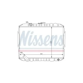 Motor automobilu Chladič motoru NISSENS 67017