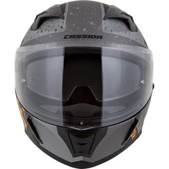 Helma na motorku Cassida Integral 3.0 DRFT šedá matná černá oranžová integrální helma XS