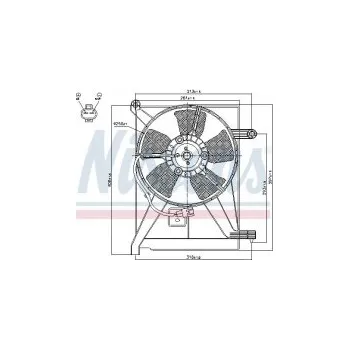Motor automobilu Ventilátor chladiče klimatizace NISSENS 85351