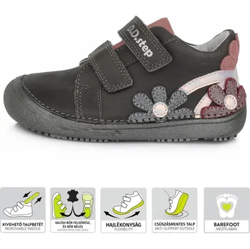 Dětská treková obuv D.D.Step D.D. step dívčí obuv S063-187L Barva: šedá, Velikost: 35
