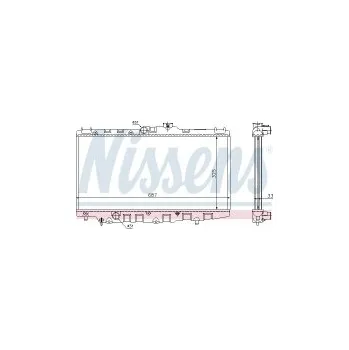 Motor automobilu Chladič motoru NISSENS 64792