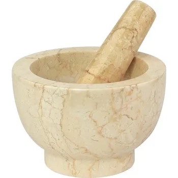 Hmoždíř Mramorový hmoždíř béžový 13 cm - Cilio (Hmoždíř mramorový béžový 13 cm - Cilio)