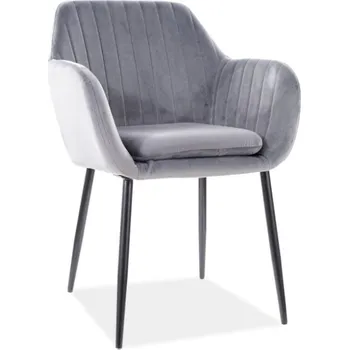 Jídelní židle Židle jídelní šedá WENUS VELVET