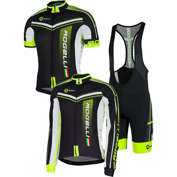Cyklistické oblečení Pánské letní cyklistické oblečení Rogelli GARA MOSTRO, reflexní žluté Velikost: 6XL