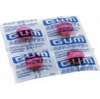 Dentální hygiena Gum Red Cote - tablety 4 ks v sáčku