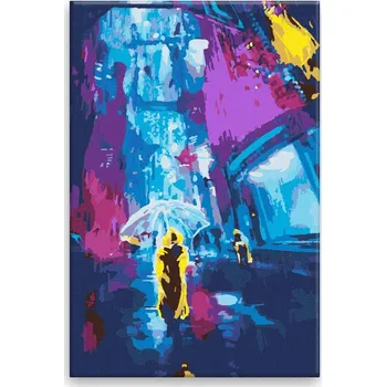 Dětské zboží Malování podle čísel - Ve žlutém stínu - 40x60 cm, bez dřevěného rámu - CZ výroba