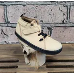 Barefoot kožené boty Pegres BF52 - béžová 27