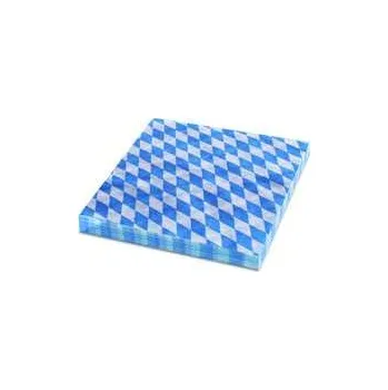 Papírový ubrousek Ubrousky 1-vrstvé, 33 x 33 cm BAVORSKO modré [100 ks],rychlé dodání