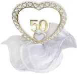 Modecor Zlatá svatba číslo 50 v srdci