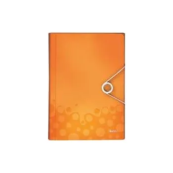 Aktovka na dokumenty Aktovka s přihrádkami Leitz WOW, PP, oranžová,rychlé dodání