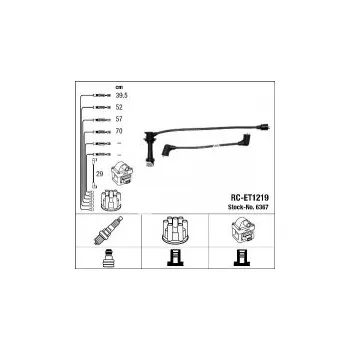 Zapalovací kabel Sada kabelů pro zapalování NGK RC-ET1219 - TOYOTA