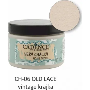 Speciální výtvarná barva Křídová barva Cadence Very Chalky 150 ml - old lace vintage krajka -