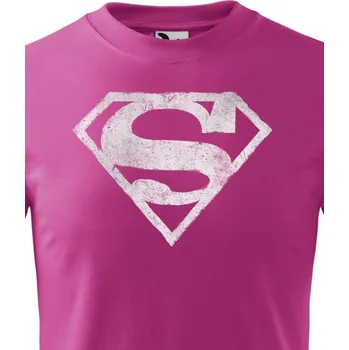 Chlapecké oblečení Dětské tričko - Superman, Barva Purpurová, Velikost 110 cm/4 roky, Canvas Dětské tričko Bezvatriko.cz 0843 - DTF/DTG