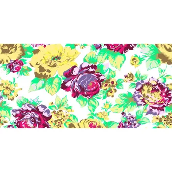 Mirtex Plátno DOMESTIK 145/9100-1 Růžový květ šíře 220cm Ceník: METRÁŽ: od 1 metrů