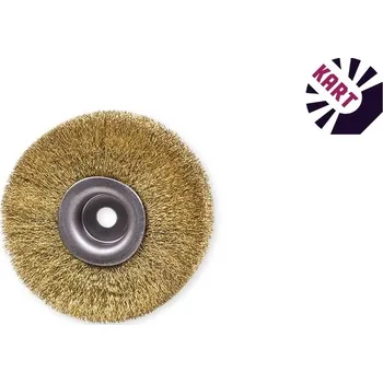 Brusný kartáč Kotoučový kartáč 80 mm - mosaz vlnitá, 0,25 mm , 80x8 mm