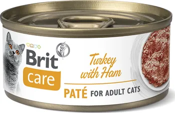 Krmivo pro kočku Brit Care Cat Adult Paté Turkey & Ham 70 g