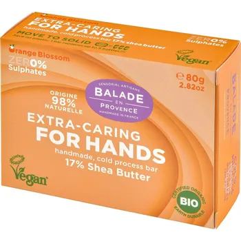 Koupelová kosmetika Balade en Provence Vyživující tuhé mýdlo na ruce BIO Pomerančový květ 80 g