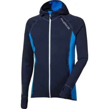Pánská mikina TOREZ HOODY pánská funkční sportovní mikina s kapucí tm.modrá/sv.modrá XL