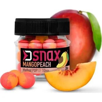 Boilies Delphin Pop Up Nástraha D Snax Pop Mango Broskev 20 g 10 mm