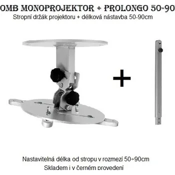 Držák na projektor OMB Monoprojektor 50-90 stropní držák na projektor (Držák na projektory se stropním zavěšením, nastavitelná vzdálenost od stropu 50-90cm)