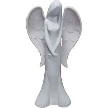 Keramický anděl bílý 95 cm