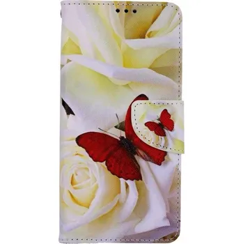 Pouzdro na mobilní telefon Pouzdro Samsung A52 Červený motýl (kryt neboli obal na Samsung A52)