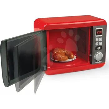 Dětský spotřebič Mikrovlnka elektronická Tefal Elec Micro Wave Smoby se zvukem světlem a dvěma doplňky