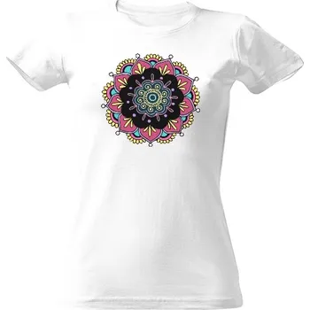 Dámské tričko Tričko s potiskem Mandala barevná dámské