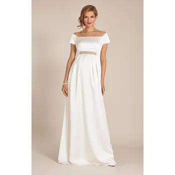 Těhotenské šaty Tiffany Rose Těhotenské svatební šaty dlouhé Aria smetanové Barva: Ivory - smetanová, Velikost: 5 EU 44-46, Materiál: Mikro-modal