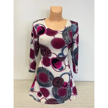 Dámská tunika Halenka PROUZA, Barva Jako na obrázku, Velikost XXL 48, Materiál 96% Viskoza 4% Lycra