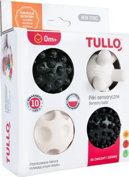 Hračka pro nejmenší Tullo Baby Stimulační balónky 4 ks černobílé