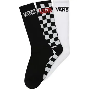 VANS Classic Crew Sock 3 páry Black/Checkerboard 42,5-47