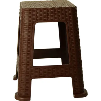 Taburet Kozáček Stolička taburet ratan hnědá