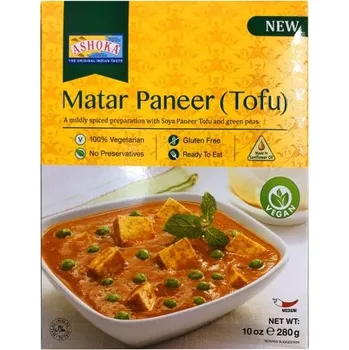 Hotové jídlo Ashoka Matar Paneer (Tofu) (280g) SPOTŘEBUJTE DO 25.05.2025