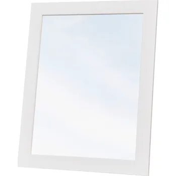 Zrcadlo KATMANDU Zrcadlo malé Belluno Elegante bílá, masiv, rozměr 75x60x1,8cm (60x75cm)