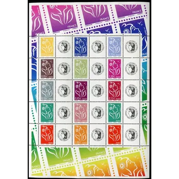 Poštovní známka Post France (2007) MiNr. 3884 - 3892 II- BL**** - Francie - List Marianne