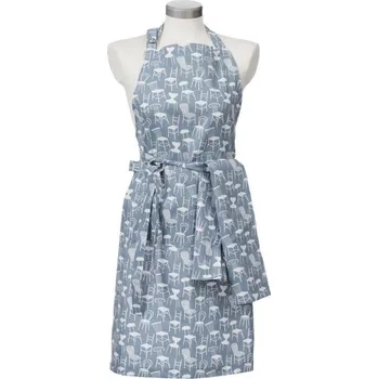 Kuchyňská zástěra Kuchyňská zástěra Chairs blue, Klippan Švédsko